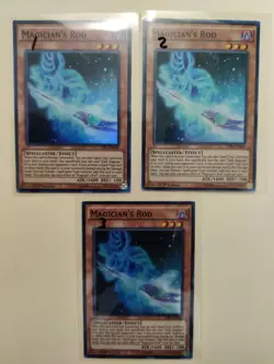 3x Yugioh! Magician's Rod TDIL-EN019 1st Ed Super Rare LP - Image 1