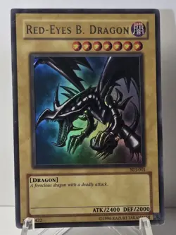 Red-Eyes B. Dragon SDJ-001 Ultra Rare Unlimited Edition Yugioh TCG - Image 1