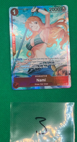 One Piece Card Game Nami Alt Art PARALLEL Pre-Errata ALPHA OP01-016 🔥 x1 - Image 5