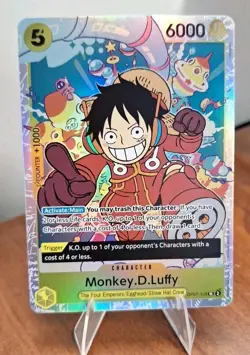 One Piece Monkey D Luffy OP07-109 SR 500 Years In The Future English TCG # 109 - Image 1