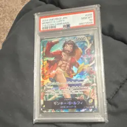 One Piece CCG Monkey D. Luffy 003 7-Eleven Campaign Promo PSA 10 Japanese - Image 1