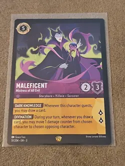 Maleficent Mistress Of All Evil 51/204 Legendary Non Foil Disney Lorcana (CB) - Image 1