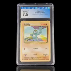 1999 Pokemon Card Machop 52/102 Trainer Deck A Brock's Deck CGC 7.5 NM+ - Image 2