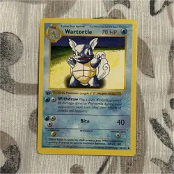 Pokemon TCG Base Set Wartortle 42/102 Ken Sugimori 1999 English Card - Image 1