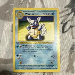 Pokemon TCG Base Set Wartortle 42/102 Ken Sugimori 1999 English Card - Image 3