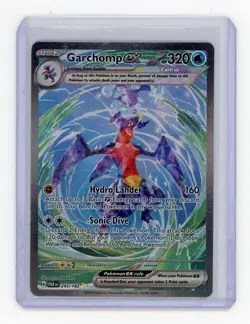 Pokemon TCG Garchomp EX Illustration Rare Card 245/182 Sv04: Paradox Rift - Image 1