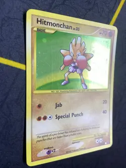 SWIRL Hitmonchan 129/127 Platinum Secret Rare Holo Pokemon TCG Card 2009 LP - Image 3