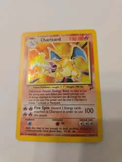 Pokemon Charizard Base Set 2 Holo Rare 004/130 English TCG Card 120 HP - Image 1