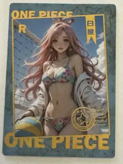 SHIRAHOSHI VOLLEYBALL R N-001 Thick Huatang One Piece Anime Collectible Card - Image 1