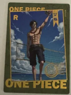 MONKEY LUFFY VOLLEYBALL R N-010 Thick Huatang One Piece Anime Collectible Card - Image 1