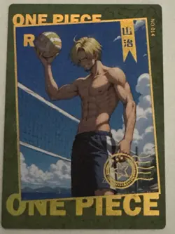 SANJI VOLLEYBALL R N-014 Thick Huatang One Piece Anime Collectible Card - Image 1