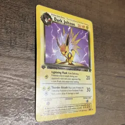 Dark Jolteon Team Rocket 38/82 1st Edition Non Holo Pokemon Card LP - Image 2