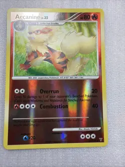 2009 Pokemon ARCANINE Card 50/147 Reverse Holo Platinum Supreme Victors -LP - Image 1