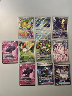 Lot of 10 Phantasmal Flames Full Art Ultra Rare Pokemon Cards NM/M - Image 1