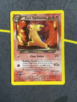 Dark Typhlosion - 10/105 - Pokemon Neo Destiny Unlimited Holo Rare Card WOTC LP - Image 1