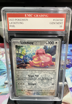LICKITUNG #124/162 FOIL Pokemon 2025 Card GRADED 10 MINT TCG CCG - Image 1