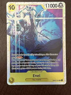 Enel EB02-052 English SR Extra Booster: Anime 25th Collection One Piece Card, NM - Image 1