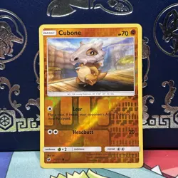 Cubone 2017 Crimson Invasion Reverse Holo Pokemon Card 52/111 NM - Image 1