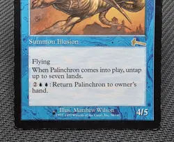 MTG Palinchron- DAMAGED -Urza's Legacy Magic the Gathering Card # 38 - Image 4
