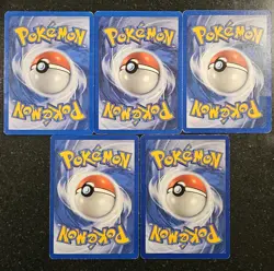 5 Pokemon Trainer WOTC Base Set, Base Set 2, Fossil Card Lot - HP/DMG - Image 3