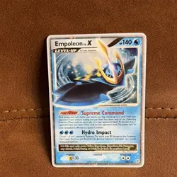Pokemon Empoleon LV.X Diamond & Pearl Card 120/130 140 HP Nintendo English 2007 - Image 1