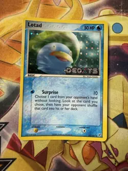 Pokemon Card - Lotad Deoxys 35/107 Reverse Holo Stamped NM - Image 1