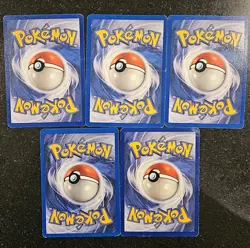 5 Pokemon Trainer WOTC Base Set, Fossil Card Lot - HP/DMG - Image 3