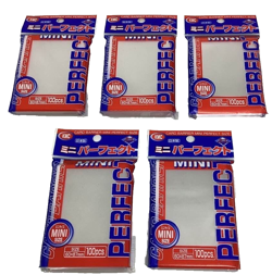 KMC Card Sleeves Barrier Series Mini Perfect Clear Lot 5 500 Trade Protect NEW - Image 1