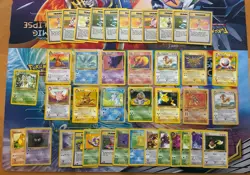 Vintage Pokemon Card Lot WOTC Gengar Flareon Articuno Dragonite - Image 1