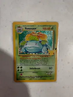 Pokemon Venusaur Holo Trading Card Vintage Collectible 25 Anniversary 1995-1998 - Image 1