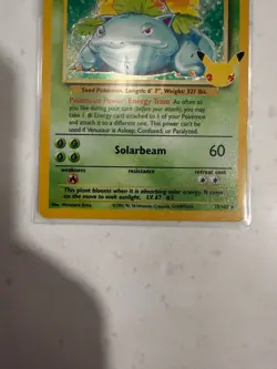 Pokemon Venusaur Holo Trading Card Vintage Collectible 25 Anniversary 1995-1998 - Image 3