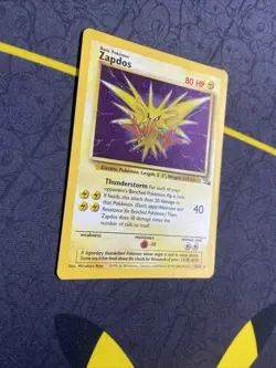 Pokemon TCG Zapdos Holo Rare Card 15/62 Fossil Unlimited - LP - Image 3