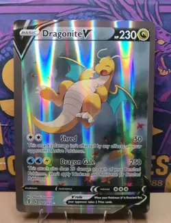Jumbo Custom Made pokemon Card Dragonite V Not Original TCG for Display Only - Image 1