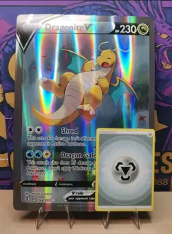 Jumbo Custom Made pokemon Card Dragonite V Not Original TCG for Display Only - Image 2