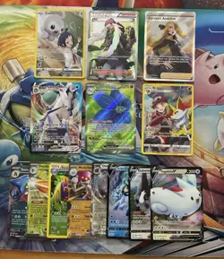Pokemon Card Lot Full Art Alt Art Fire Cynthia’s Ambition Braxien - Image 1