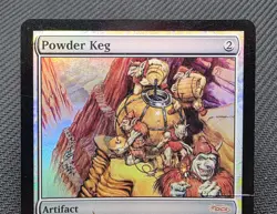 MTG FOIL Powder Keg- DAMAGED -Player Rewards Promo Magic the Gathering Card #001 - Image 3