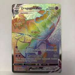 Pokemon TCG Dragapult VMAX Rebel Clash Holo Card 197/192 Secret Rare - Image 1