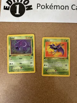Zubat 1st Edition Pokemon Card Lot Vintage WOTC Mp - Image 1