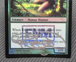 MTG FOIL Eternal Witness- Signed -FNM Promo Magic the Gathering Card # 003 - Image 4