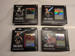 FINAL FANTASY Sealed Commander Decks - Set of 4 - Magic MTG - Sealed / Brand New - Image 1