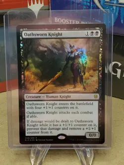 MTG - Oathsworn Knight | FOIL | Throne of Eldraine | PRERELEASE - NM - Image 1