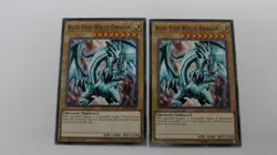 2x BLUE-EYES WHITE DRAGON LED3-EN006 1ST EDITION COMMON YUGIOH NM UNPLAYED - Image 1