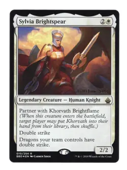 Mint/Near-Mint, English - MTG Sylvia Brightspear Battlebond Foil English - Image 1