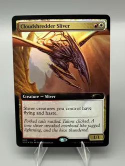 Cloudshredder Sliver (Extended Art) - FOIL - Secret Lair - Near Mint - MTG - Image 1