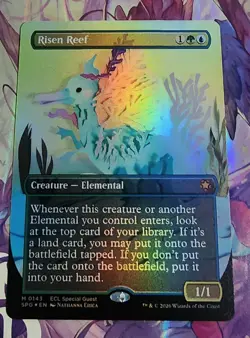Mtg Special Guest Risen Reef Borderless NM Foil - Image 1