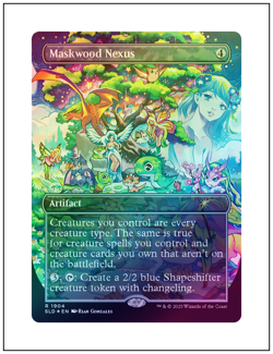 1x Maskwood Nexus, Secret Lair Borderless Art Foil - 1904, Magic MTG NM - Image 1