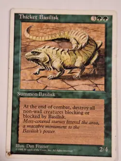 Thicket Basilisk - 4th Edition Core Set - Magic the Gathering MTG Nice! - Image 1