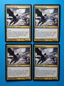 MTG 4x Blizzard Specter x4 LP Coldsnap Magic Playset - Image 1