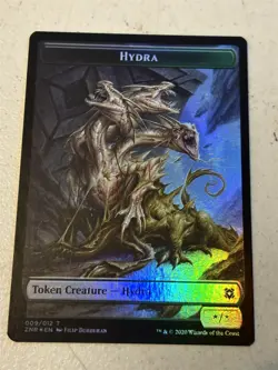 mtg foil token Illusion // Hydra, 006/009, Zendikar Rising, unplayed - Image 2