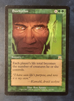 1x Biorhythm - Onslaught - EX- - English - OOP MTG - Aufmarsch - Biorhythmus - Image 1